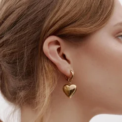 Silk & Steel Bisous Hoops - Gold
