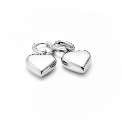 Silk & Steel Bisous Hoops - Silver