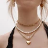 Silk & Steel Bisous Necklace - Gold