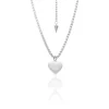 Silk & Steel Bisous Necklace - Silver