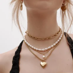 Silk & Steel Bisous Necklace - Silver