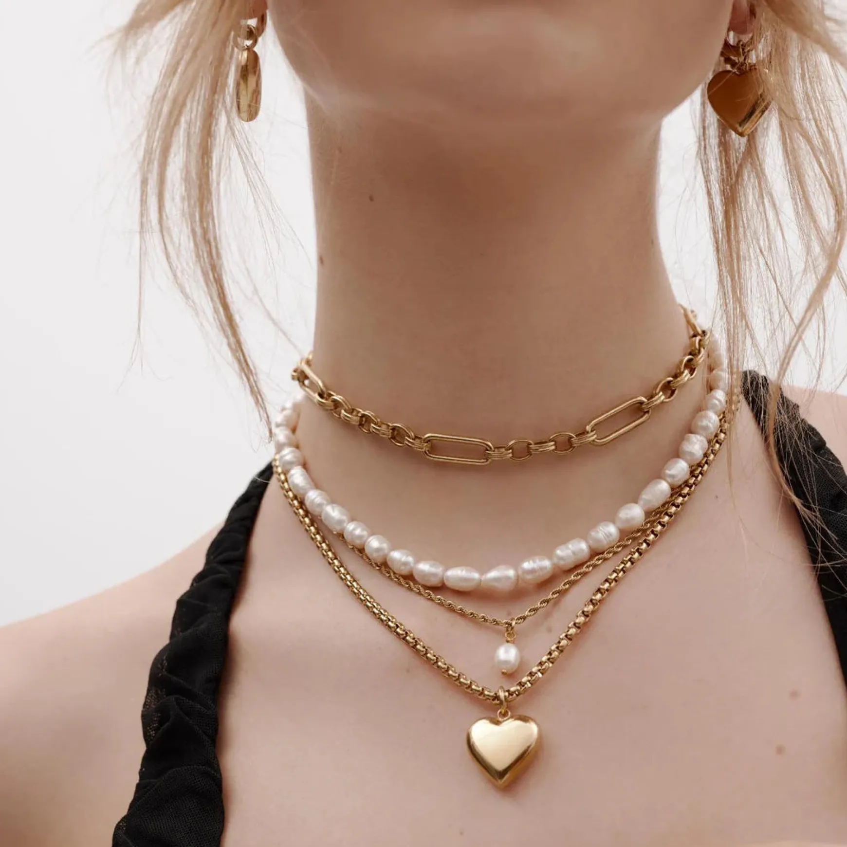 Silk & Steel Bisous Necklace - Silver