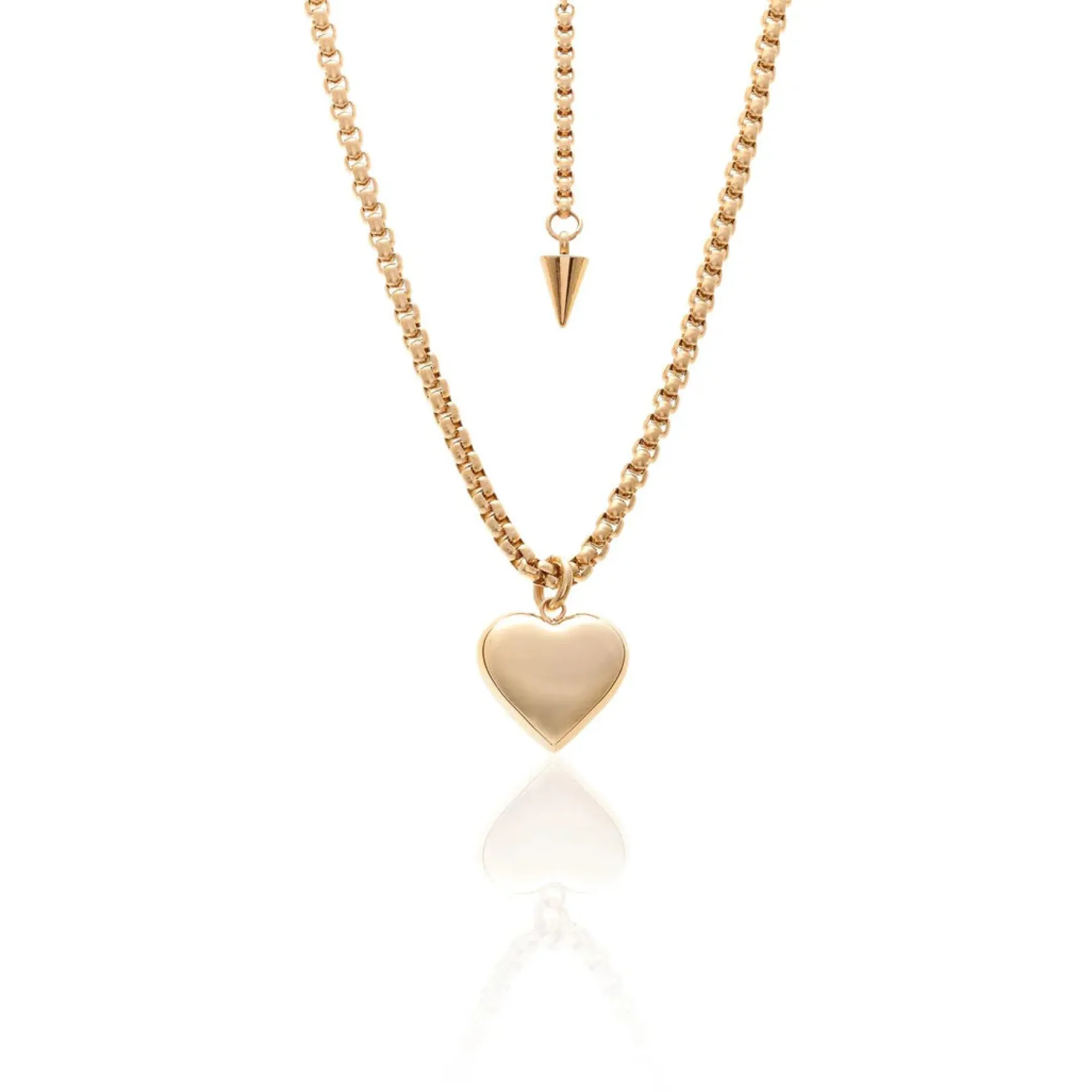 Silk & Steel Bisous Necklace - Silver