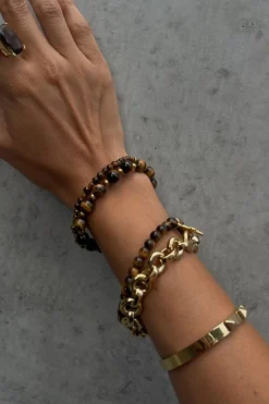 Silk & Steel Heirloom Bracelet - Gold