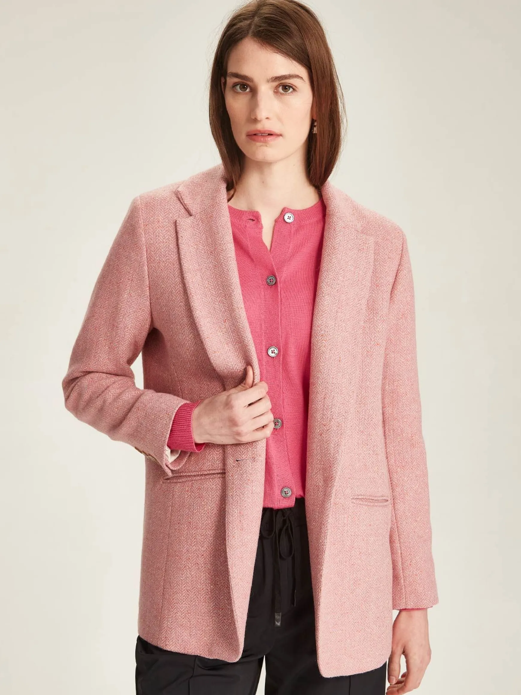 Sills + Co Coco Tweed Blazer - Rose