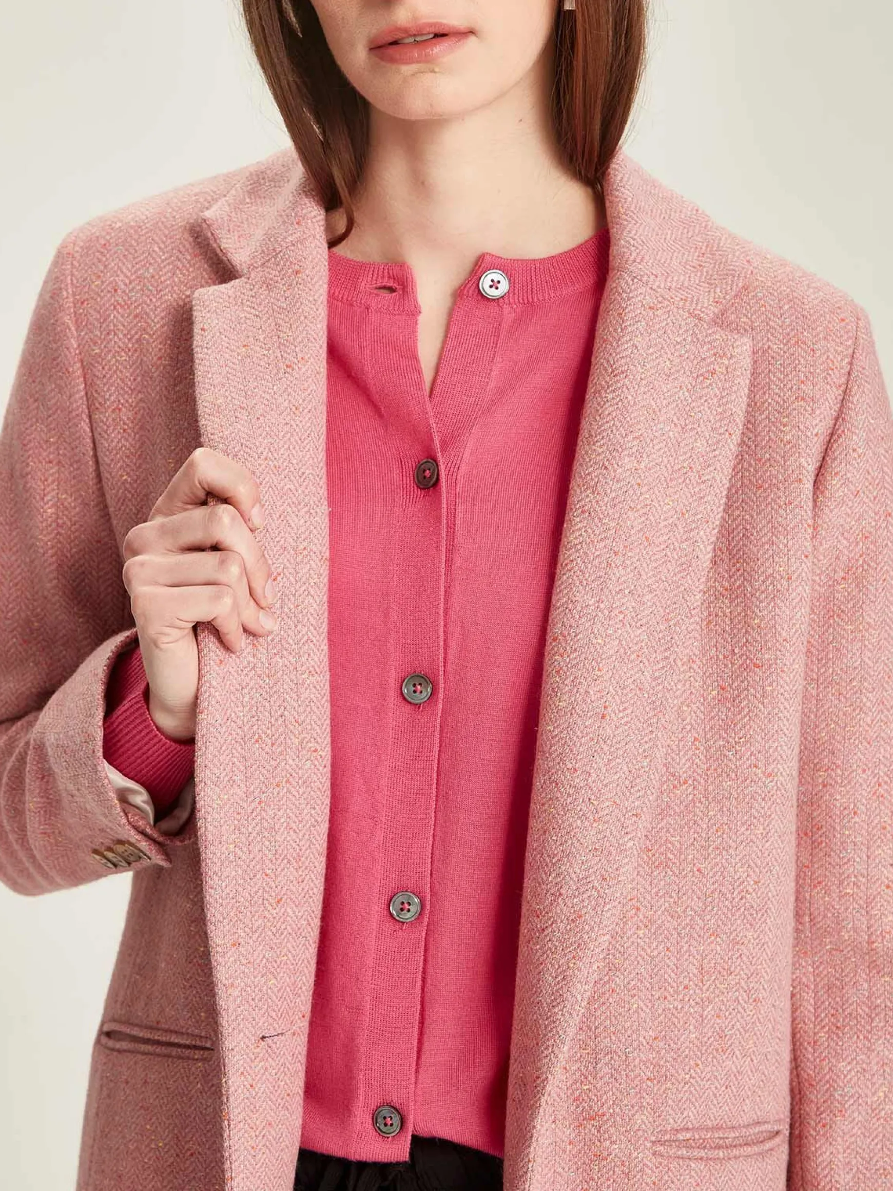Sills + Co Coco Tweed Blazer - Rose