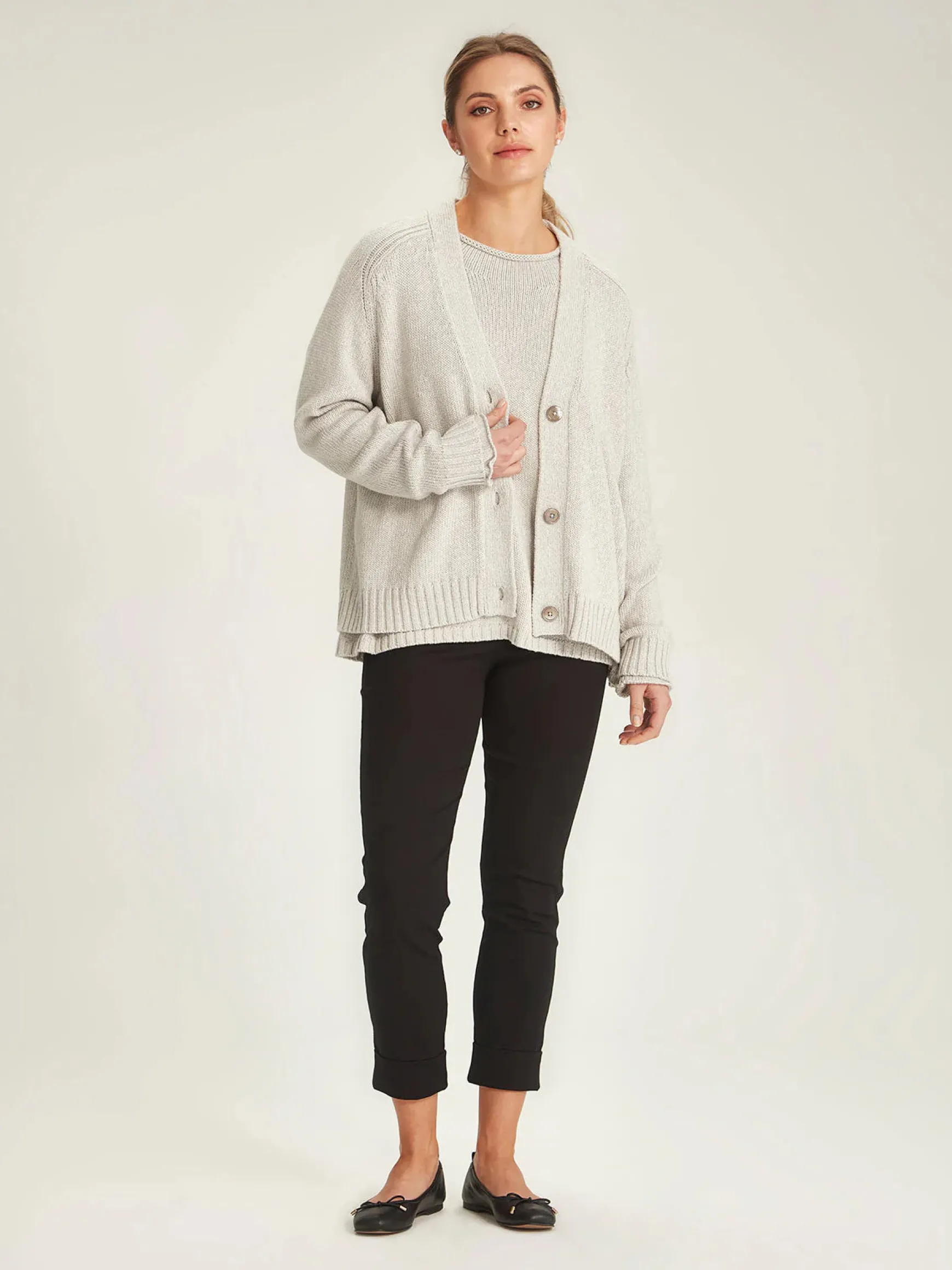 Sills + Co Janaya Cardigan - Lather Grey