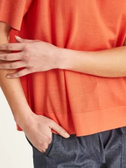 Sills + Co Skara Merino Tee - Solar Orange