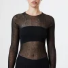Standard Issue Cotton Tulle Crew - Black