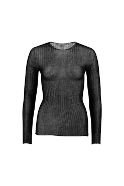 Standard Issue Cotton Tulle Crew - Black