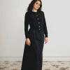 Standard Issue Merino Crew Neck Cardigan - Black