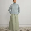 Standard Issue Merino Crop Funnel Neck Jumper - Powder
