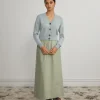 Standard Issue Merino V Neck Cardigan - Powder