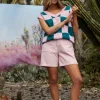Thing Thing Check It Vest - Teal Candy