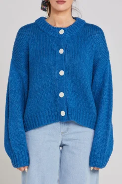 Thing Thing Cleo Cardigan - Cobalt