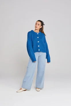 Thing Thing Cleo Cardigan - Cobalt
