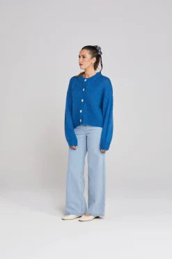 Thing Thing Cleo Cardigan - Cobalt