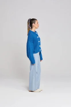 Thing Thing Cleo Cardigan - Cobalt