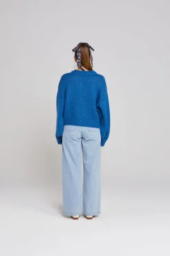 Thing Thing Cleo Cardigan - Cobalt