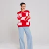 Thing Thing Cleo Check It Jumper - Pinky Tomato