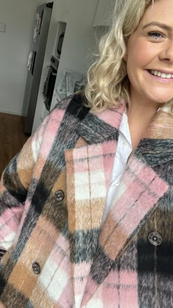 Trelise Cooper Cozy Grail Coat - Check