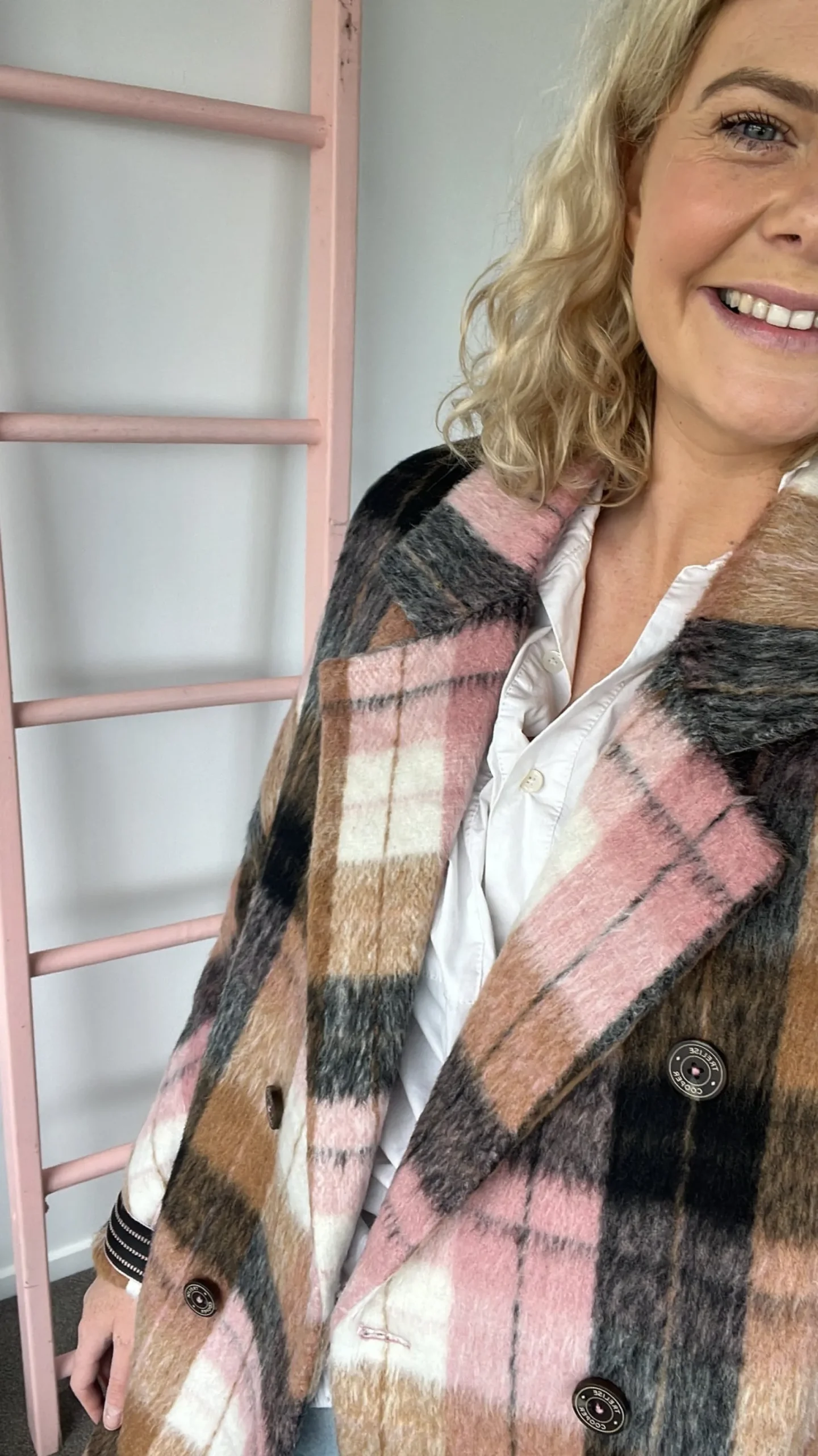Trelise Cooper Cozy Grail Coat - Check