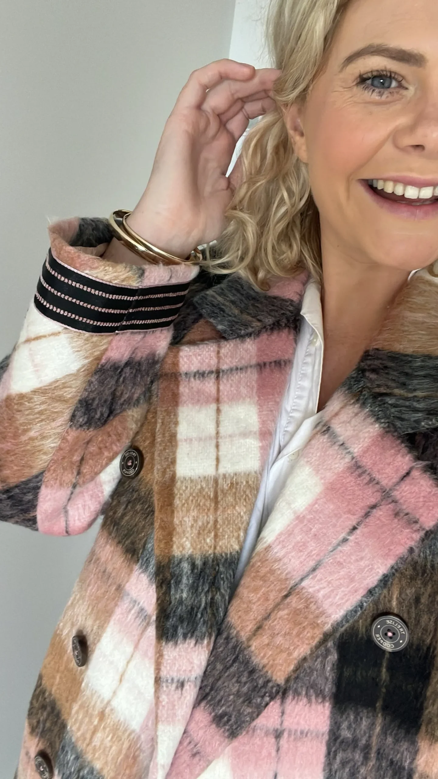 Trelise Cooper Cozy Grail Coat - Check