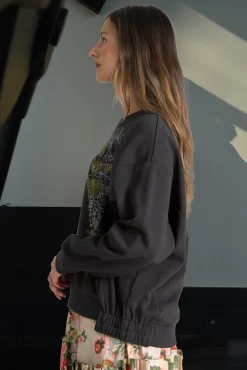 Trelise Cooper Wreath My Mind Sweatshirt - Black/Bronze