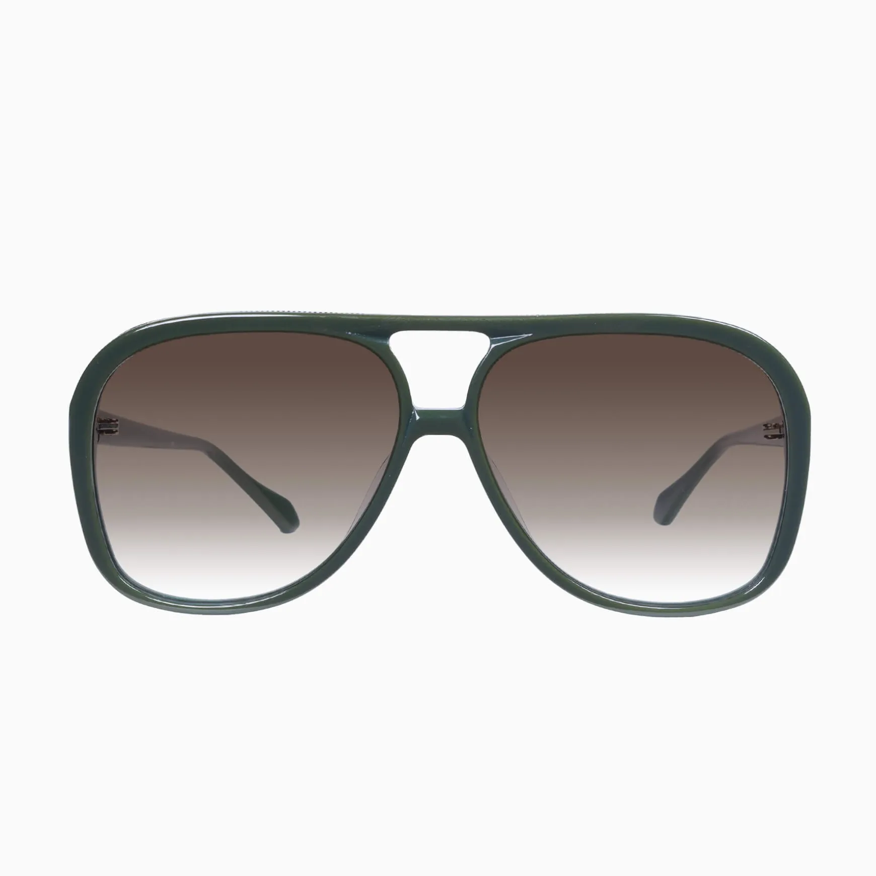 Valley Eyewear Bang - Army Green with Gold Metal Trim