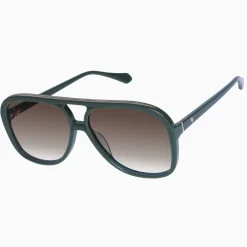 Valley Eyewear Bang - Army Green with Gold Metal Trim