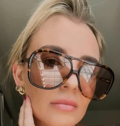 Valley Eyewear Bang - Dark Tortoise with Matte Black Metal Trim/Light Brown Lens
