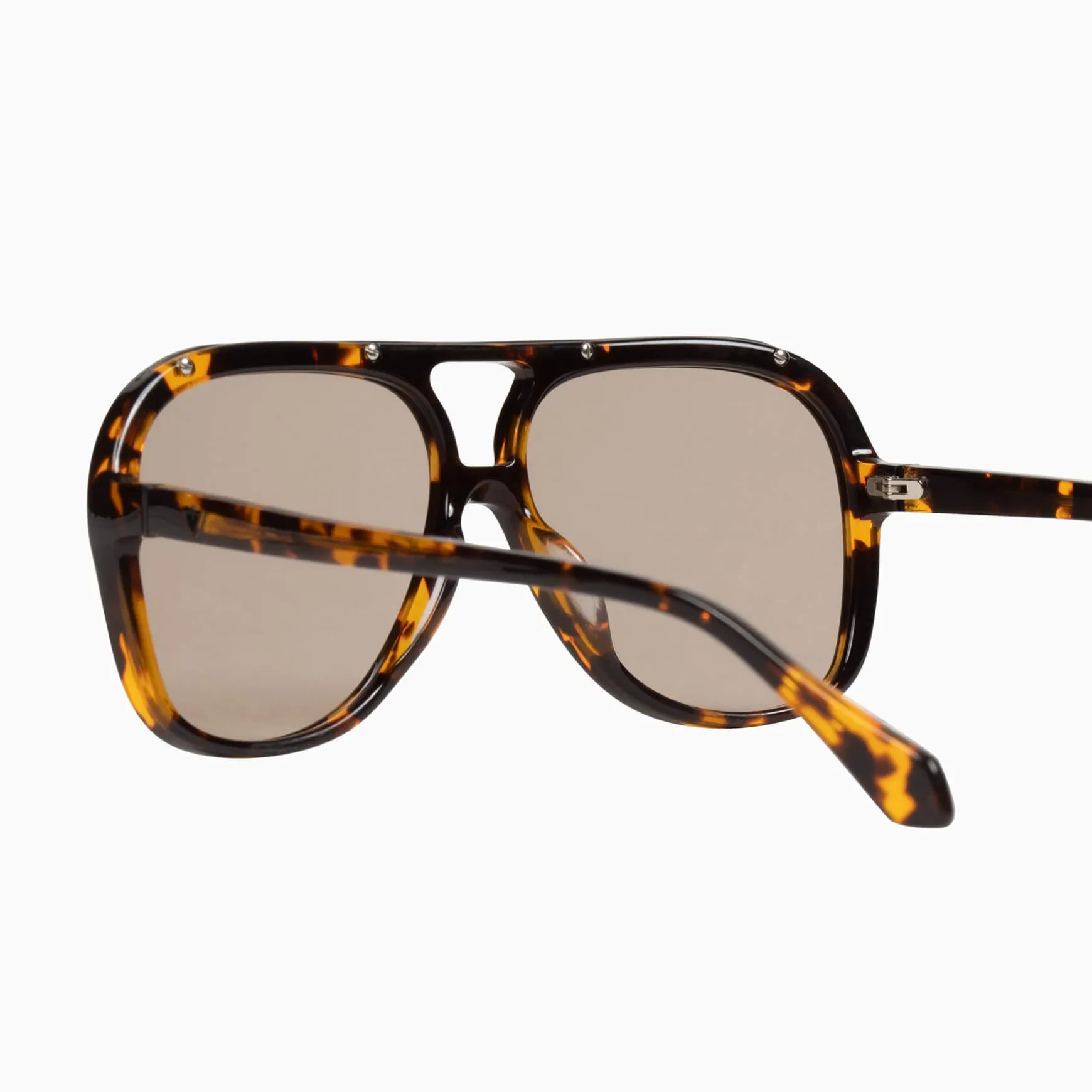 Valley Eyewear Bang - Dark Tortoise with Matte Black Metal Trim/Light Brown Lens