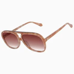 Valley Eyewear Bang Bang Pastel Tort w. Gold Metal / Dark Orange Gradient Lens