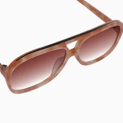 Valley Eyewear Bang Bang Pastel Tort w. Gold Metal / Dark Orange Gradient Lens