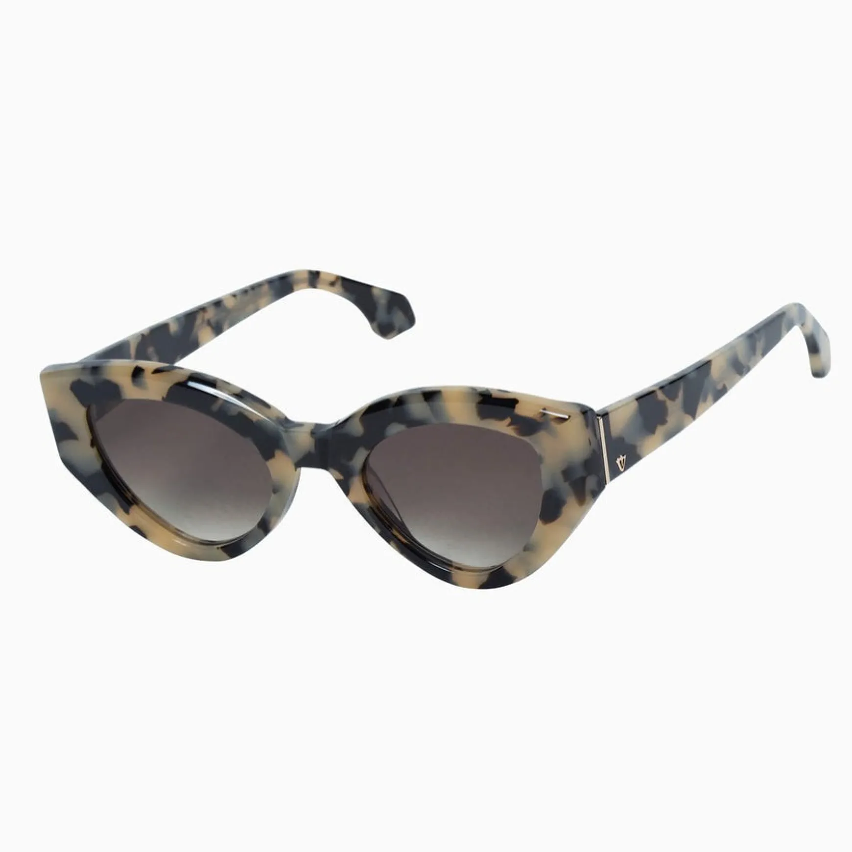 Valley Eyewear Bones - Fawn Tort with Gold Metal Trim