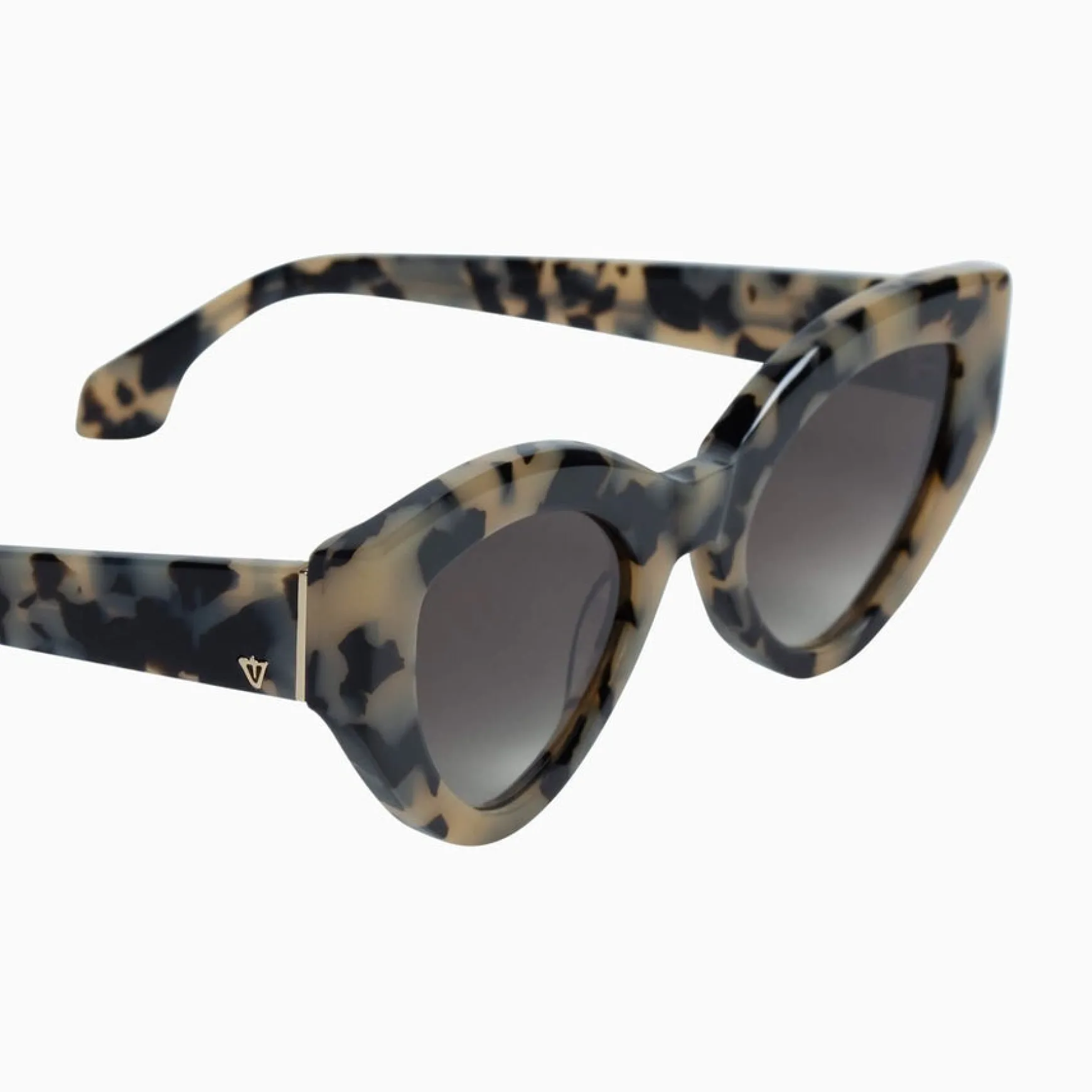 Valley Eyewear Bones - Fawn Tort with Gold Metal Trim