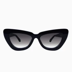 Valley Eyewear Lafayette - Gloss Black w Gold Metal/Black Gradient Lens