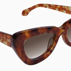 Valley Eyewear Lafayette - Maple Tort w. Gold Metal / Brown Gradient Lens