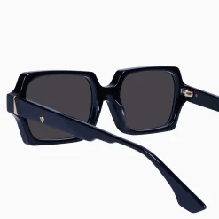 Valley Eyewear Liberty - Gloss Black with Gold Metal Trim