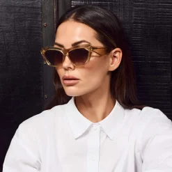 Valley Eyewear Piaf - Champagne w. Gold Metal / Brown Gradient Lens