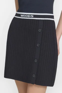 Viktoria & Woods Baroque Skirt - Black/Ivory
