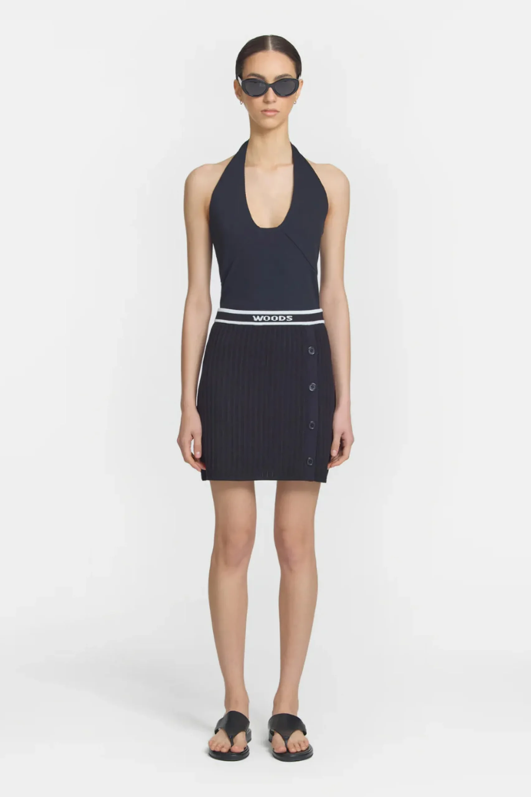 Viktoria & Woods Baroque Skirt - Black/Ivory