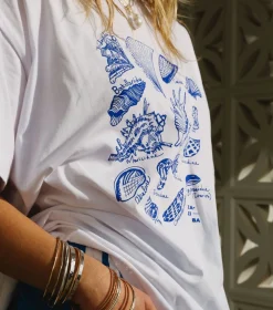 Zaziba Seashells Tee - White