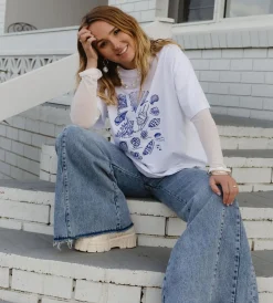 Zaziba Seashells Tee - White