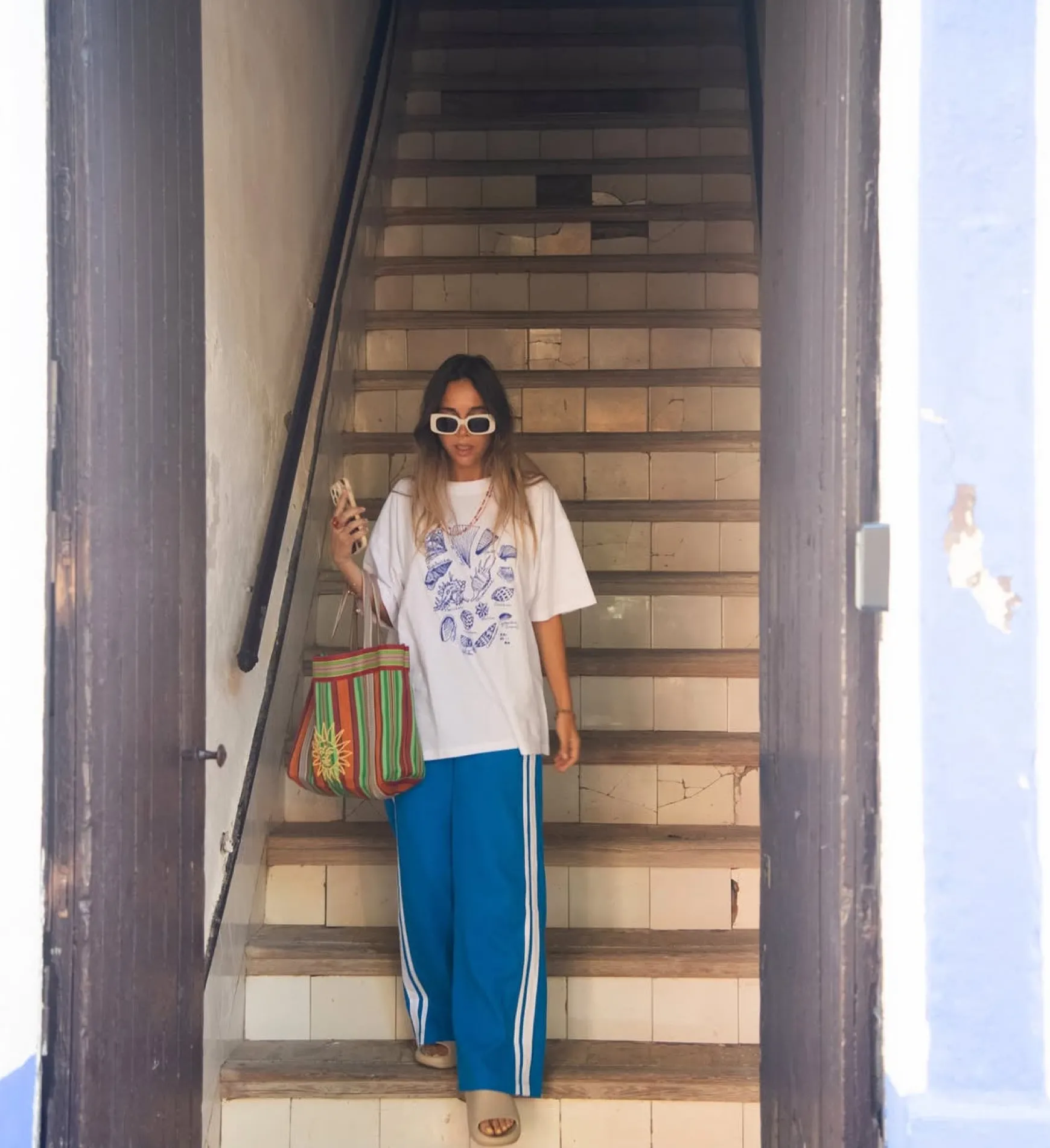 Zaziba Seashells Tee - White