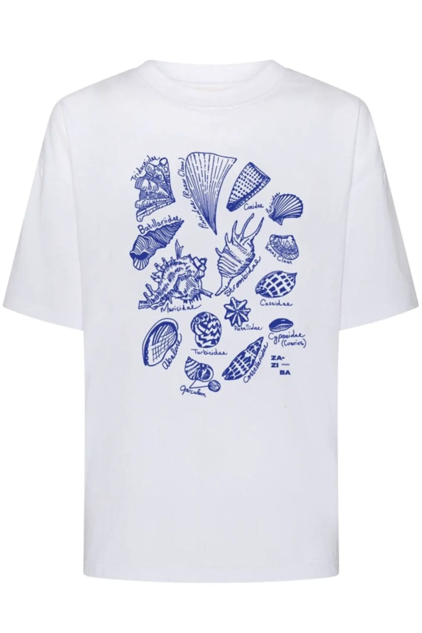 Zaziba Seashells Tee - White