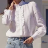 Zoe Kratzmann Dialect Top - Porcelain