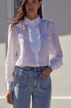 Zoe Kratzmann Dialect Top - Porcelain