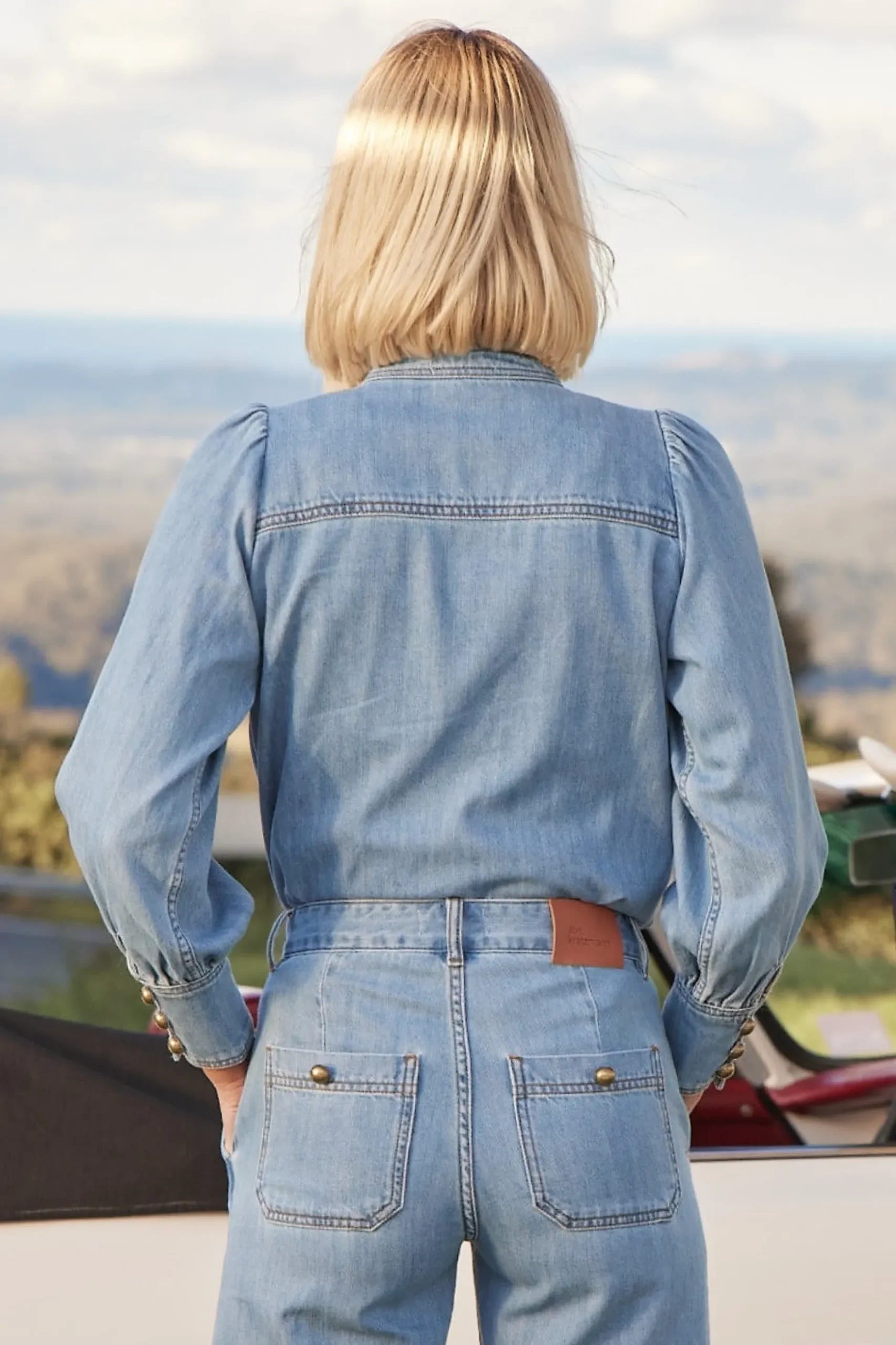Zoe Kratzmann Hanker Top - Light Washed Denim