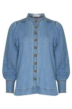 Zoe Kratzmann Hanker Top - Light Washed Denim